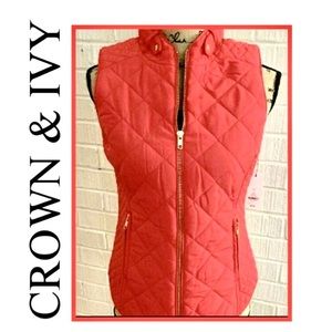 NWT Crown & Ivy Vest Size XS